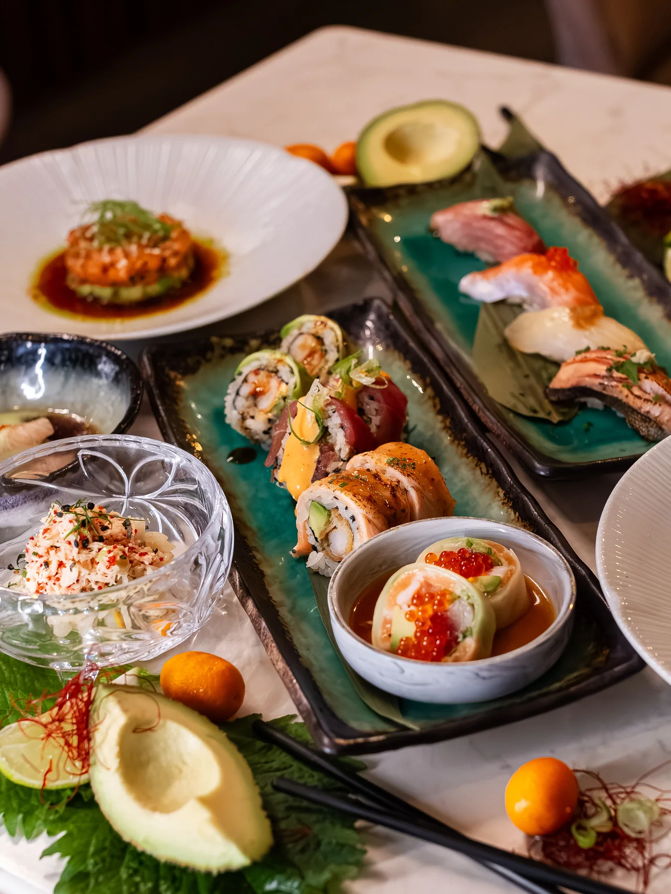 Sushi til overtidsmat på jobb